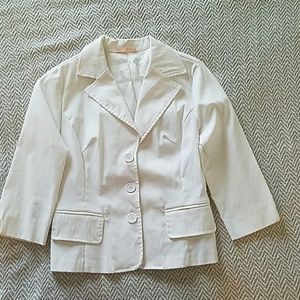 White quarter sleeve blazer forever 21 size small